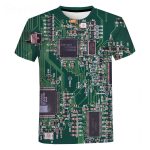 A Electronic Chip Hip Hop T Shirt Men Women 3D Machine Printed Oversized T-shirt Harajuku Style Summer Short Sleeve Tee Tops