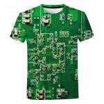 A Electronic Chip Hip Hop T Shirt Men Women 3D Machine Printed Oversized T-shirt Harajuku Style Summer Short Sleeve Tee Tops