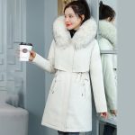 Winter Women Fleece jacket 2021 New Casual thick warm mid-Long fur inside Hooded parkas Jackets female pocket snow coats