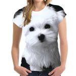 Fashion Lovely Dog 3D Print Women Ladies Girls T-Shirt Animal Harajuku Round Neck Short Sleeve Unisex Summer Tops & Tees XXS-6XL